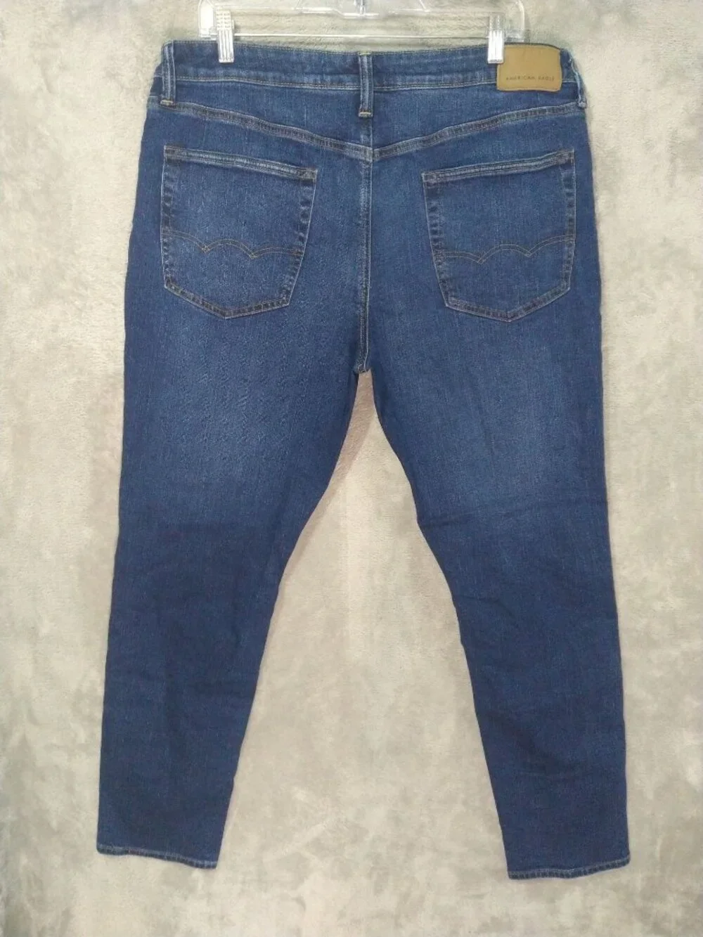 American Eagle Jeans Mens 36x32 Blue Denim Athletic Airflex Stretch Dark Wash - Picture 2 of 10